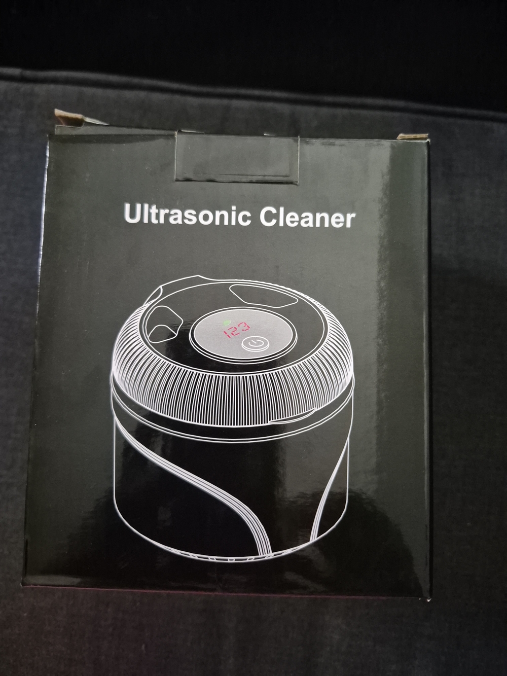 Black Ultrasonic Cleaner - Portable Electronics Cleaner